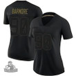 Women's Christian Barmore Black New England Patriots Player Game Jersey