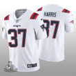 Men's New England Patriots #37 Damien Harris White 2020 Vapor Limited Jersey