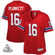 Women's NFL Pro Line Jim Plunkett Red New England Patriots Retired Player Jersey