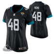 Womens Jacksonville Jaguars Chad Muma 48 2022 NFL Draft Black Game Jersey