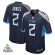 Men's Tennessee Titans Game Home Julio Jones Navy Jersey