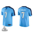 Men's Tennessee Titans Malik Willis Light Blue 2022 NFL Draft Vapor Limited Jersey