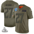 Titans #27 Eddie George Camo Men's Stitched NFL Limited 2019 Salute To Service Jersey