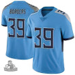Men's Tennessee Titans Breon Borders Light Blue Game Jersey