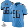Men's Tennessee Titans #56 Monty Rice Light Blue Vapor Limited Jersey