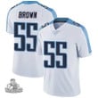 Men's Tennessee Titans #55 Jayon Brown White Limited Jersey