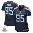 Women's Tennessee Titans #95 Anthony Rush Navy Limited Jersey