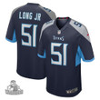 Men's Tennessee Titans #51 David Long Navy Limited Jersey