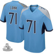 Men's Tennessee Titans #71 Kendall Lamm Light Blue Limited Jersey