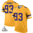 Men's Minnesota Vikings #93 John Randle Gold NFL Limited Jersey