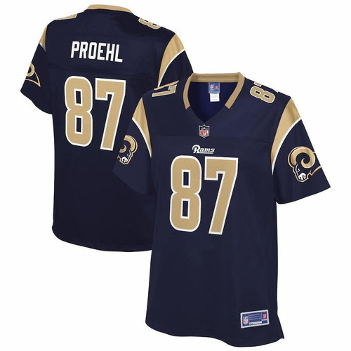 Austin Proehl Los Angeles Rams NFL Pro Line Women's Team Player- Navy Jersey