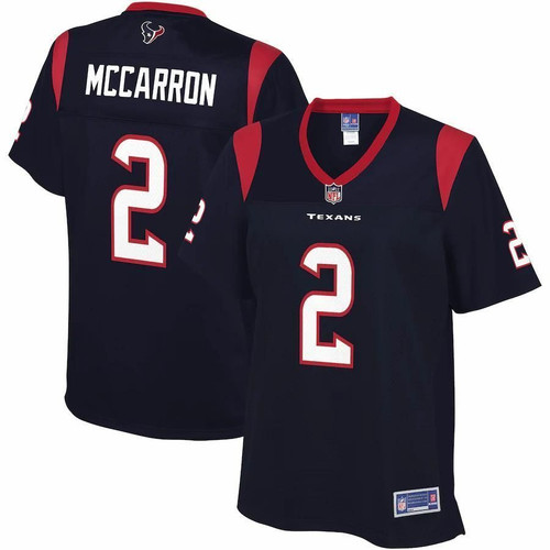AJ McCarron Houston Texans NFL Pro Line Women's Primary Player- Navy Jersey