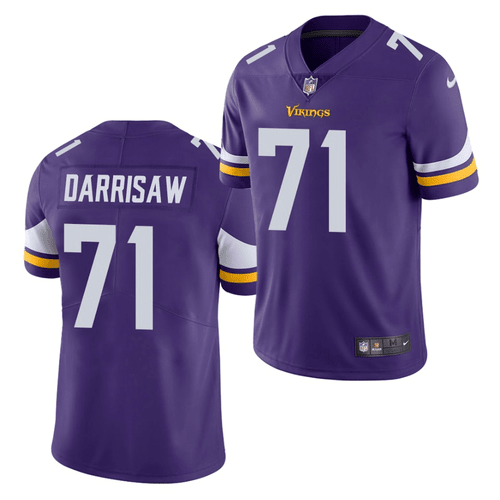 Christian Darrisaw Minnesota Vikings 2021 NFL Draft Vapor Limited- Purple Jersey
