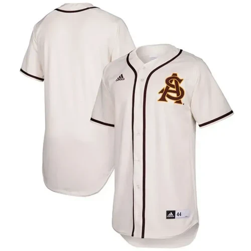   Male Arizona State Sun Devils Tan NCAA Baseball Jersey , Baseball Uniform , NCAA jerseys