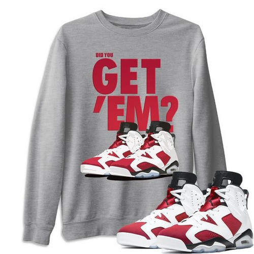 Air Jordan 6 Retro Carmine Sneaker Shirts And Sneaker Matching