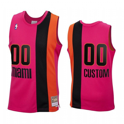 Men's Custom Jersey – Custom Miami Heat Pink Jersey 2020 Reload Classic