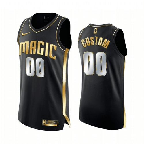 NBA Orlando Magic Jersey Custom 2020 21 Black Golden Edition Swingman