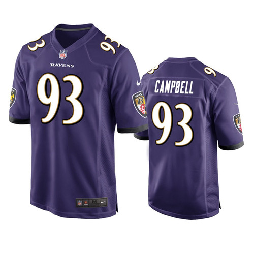 Baltimore Ravens Calais Campbell Purple Game Jersey - Men's