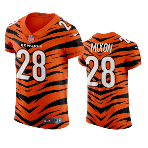 Cincinnati Bengals Joe Mixon 2021-22 Orange City Edition Elite Jersey