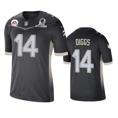 Buffalo Bills Stefon Diggs Anthracite 2021 AFC Pro Bowl Game Jersey