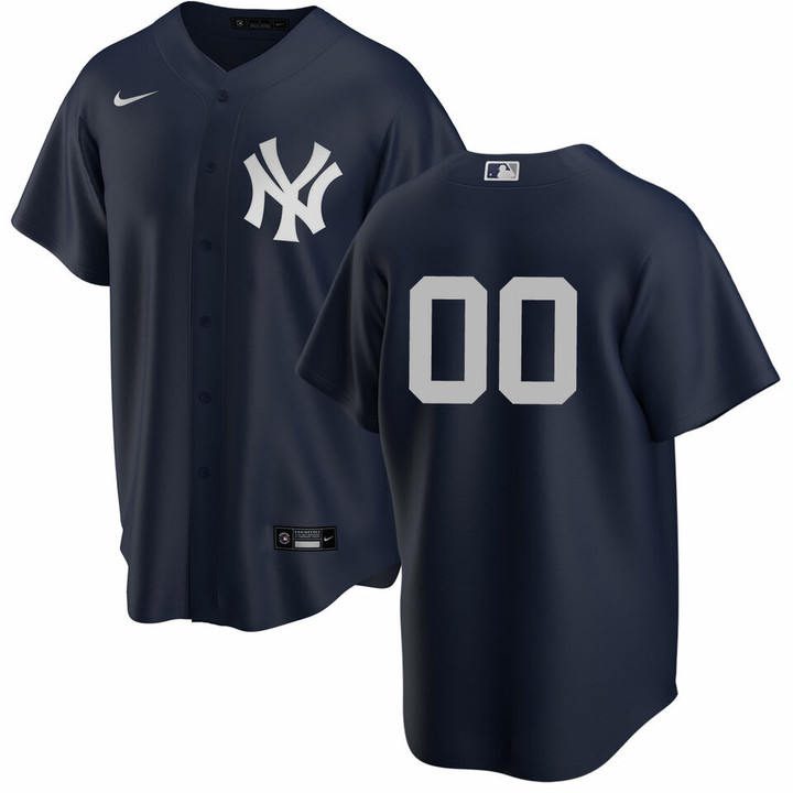 Men's New York Yankees Custom Alternate Navy Player Jersey