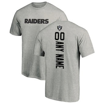 Las Vegas Raiders NFL Pro Line Customized Playmaker Shirt - Heather Gray
