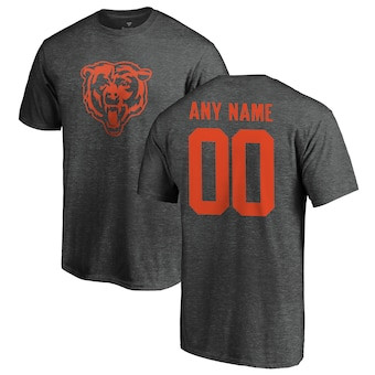 Youth Chicago Bears NFL Pro Line Customized One Color Shirt - Ash