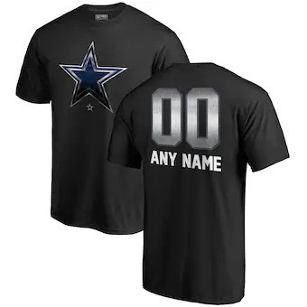 Youth Dallas Cowboys NFL Pro Line Customized Midnight Mascot T-Shirt - Black