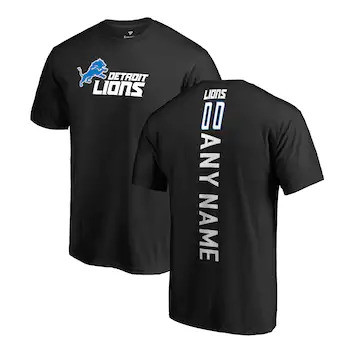 Youth Detroit Lions NFL Pro Line Customized Playmaker T-Shirt - Black