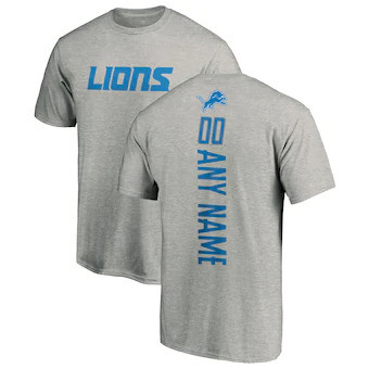 Youth Detroit Lions NFL Pro Line Customized Playmaker T-Shirt - Heather Gray