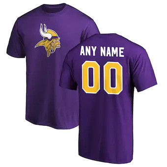 Minnesota Vikings Winning Streak Customized Any Name & Number T-Shirt - Purple