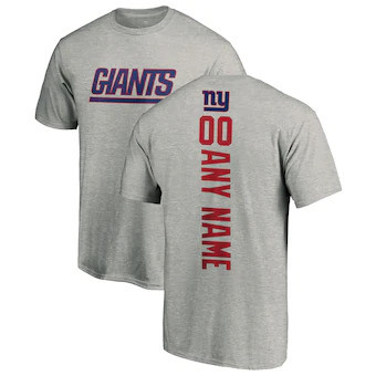 New York Giants NFL Pro Line Customized Playmaker T-Shirt - Heather Gray