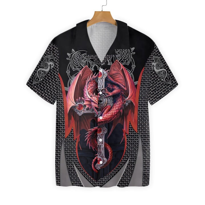 Fire Gothic Dragon EZ05 2710 Hawaiian Shirt