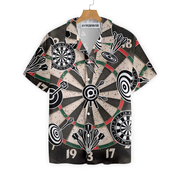 Darts Icon Game Pattern Hawaiian Shirt