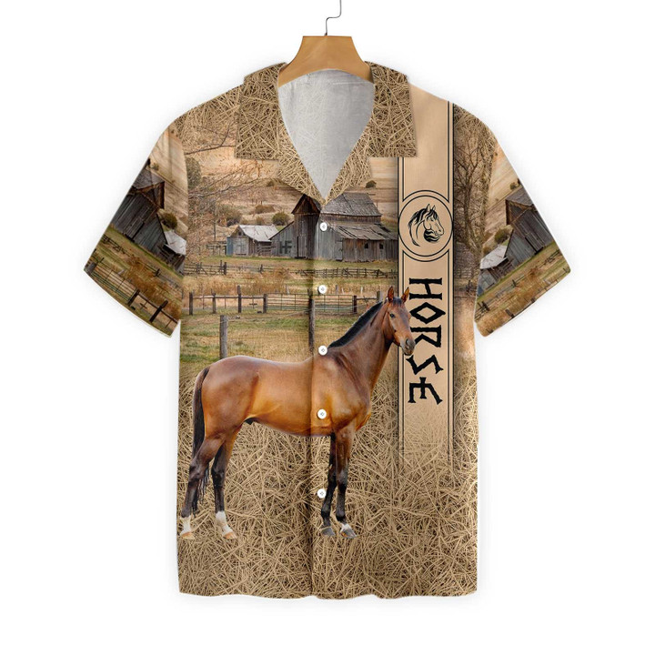 Horse On The Farm Hawaiian Shirt
