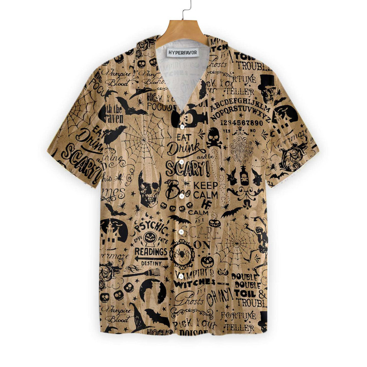 Halloween Ouija Shirt For Men Hawaiian Shirt