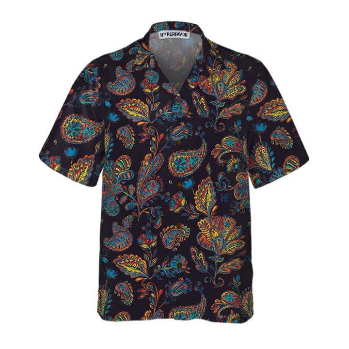 Paisley Watercolor Floral Pattern Hawaiian Shirt, Paisley Shirt For Men And Women, Paisley Print Shirt