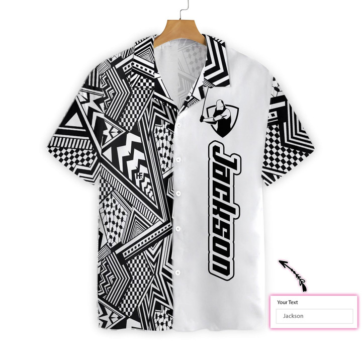 Personalized Black and White Modern Pattern Golfaholic EZ20 1301 Custom Hawaiian Shirt
