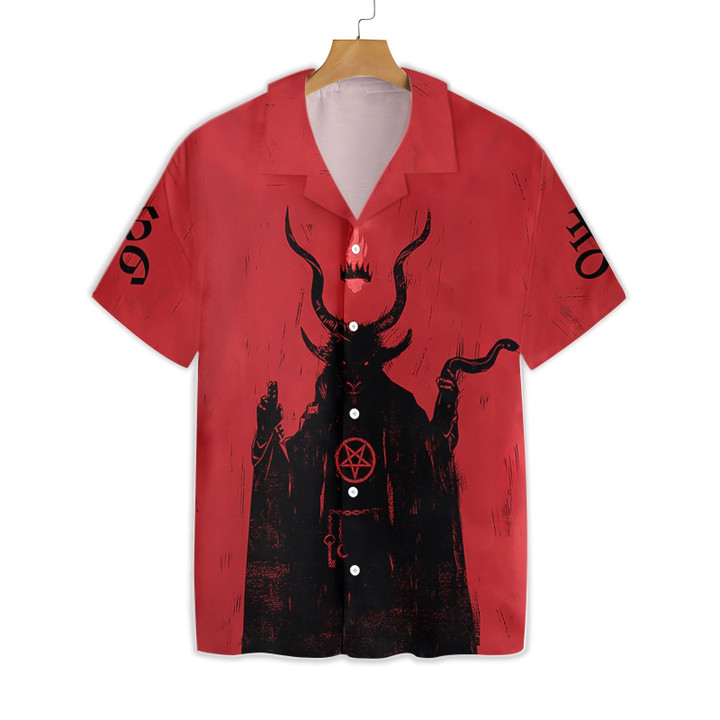 Satanic Demon Goat EZ14 0412 Hawaiian Shirt