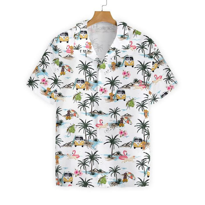 Labrador hawaii EZ03 0207 Hawaiian Shirt