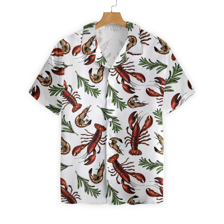 Lobster Seamless Pattern Hawaiian Shirt