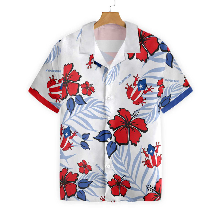 Puerto Rico Common Coqu? Flag EZ16 1104 Hawaiian Shirt