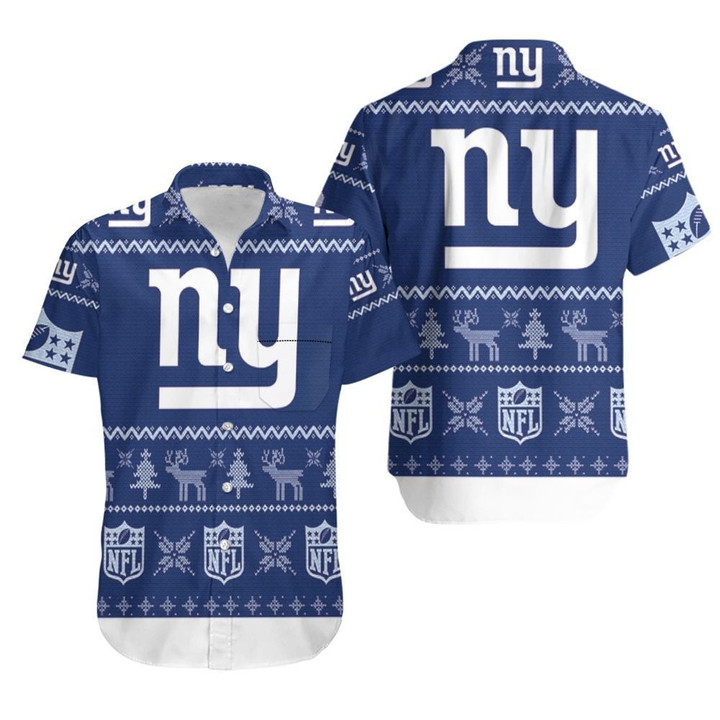 New York Giants ugly christmas 3d printed sweatshirt ugly Hawaiian Shirt