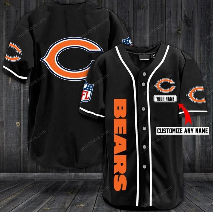Chicago Bears NFL Colorful Baseball Shirt - Baseball Jersey LF
