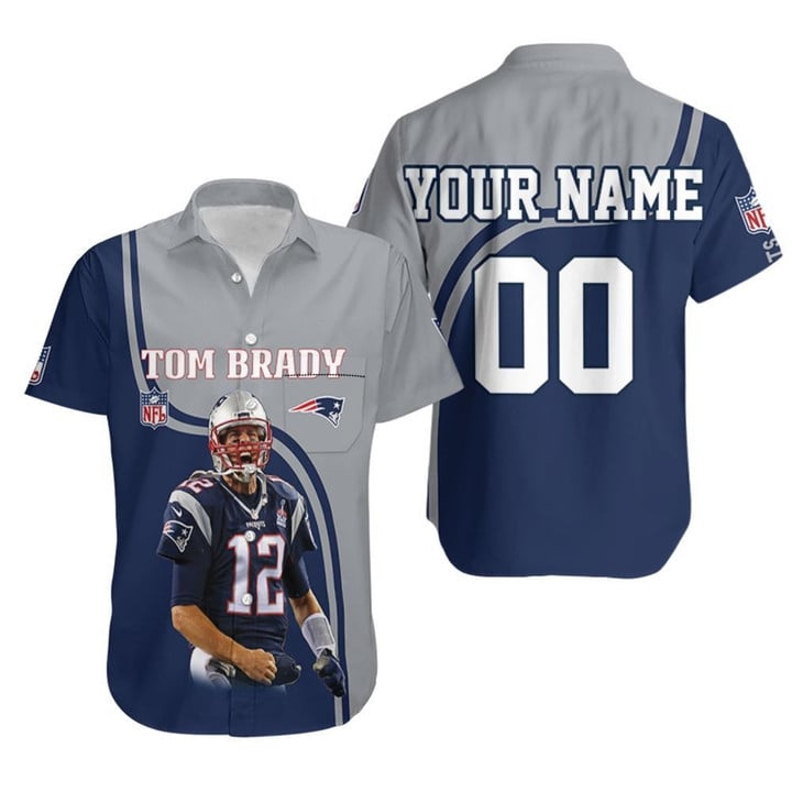 Tom Brady 12 New England Patriots Highlight Career Signatures For Fans 3d Personalized Hawaiian Shirt