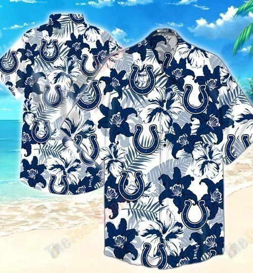 NFL Indianapolis Colts Hoa B Flower Hawaii 3d Shirt 1 DS0-01188-HWS