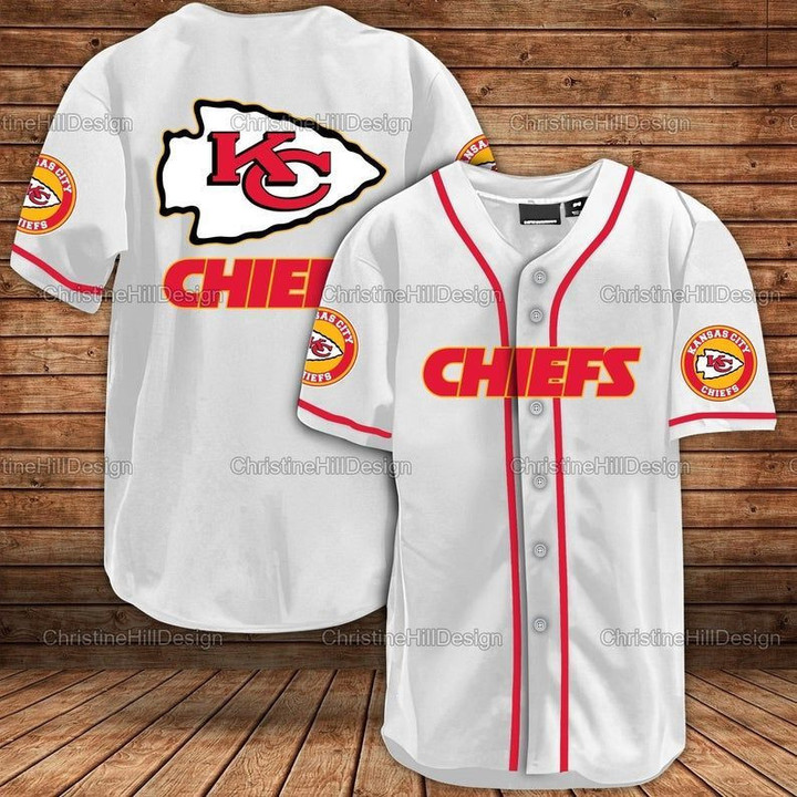 Kansas City Chiefs NFL 3D Baseball Shirt For Men For Women - Baseball Jersey LF