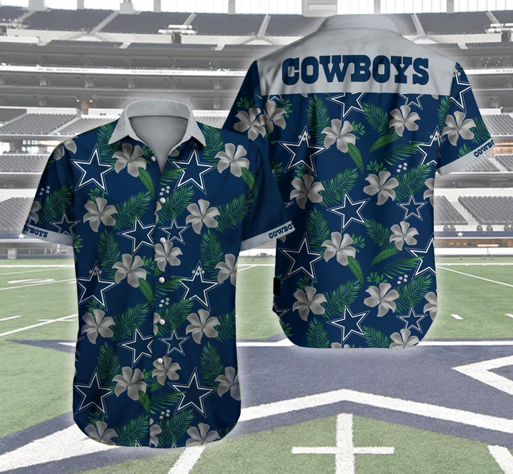 NFL Dallas Cowboys Logo Hawaii 3d Shirt DS0-01174-HWS