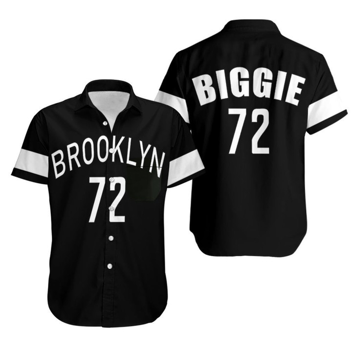 Brooklyn Nets Biggie Jersey Black Music Edition 2019 Hawaiian Shirt