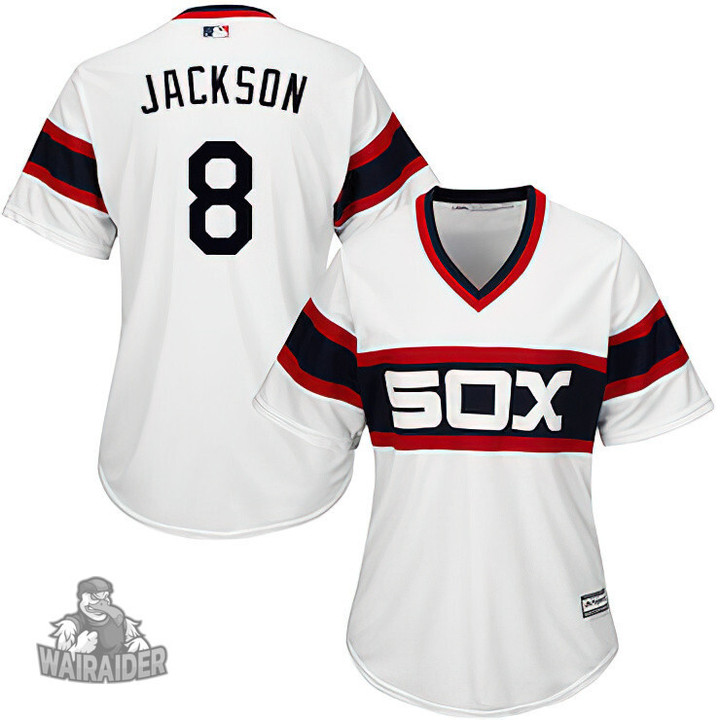 White Sox #8 Bo Jackson White Alternate Home Women's Stitched Baseball Jersey
